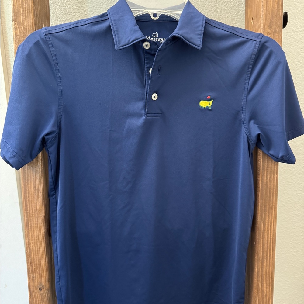 Masters Kids-Blue Polo Shirt boys youth Medium